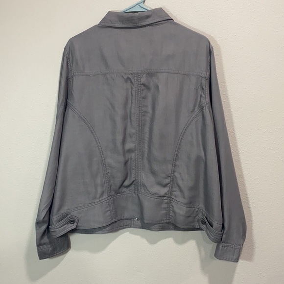 Tahari TC18-1509S Shacket Charcoal XXL - Picture 7 of 11